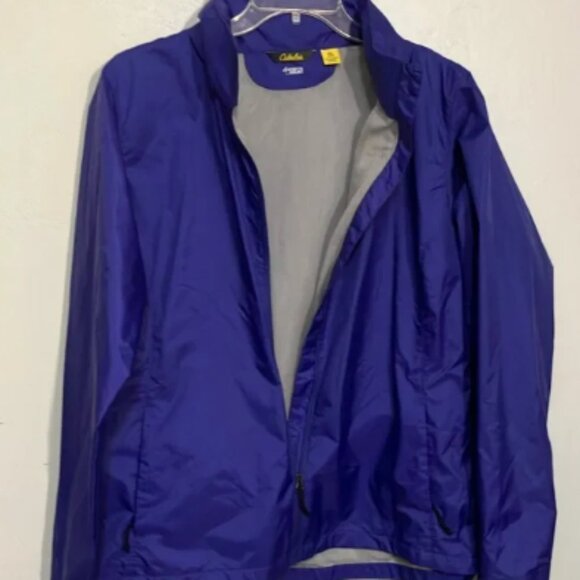 Cabela's women’s purple rain coat with storable hood 2XL - Picture 11 of 11